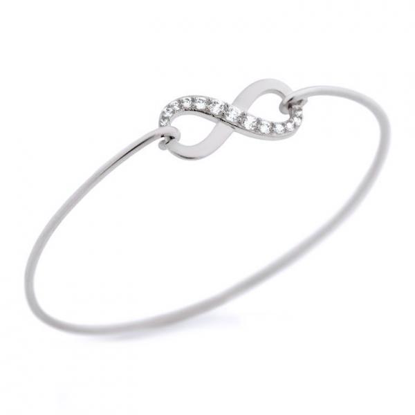 Bratara argint 925 rodiat cu infinit si zirconii - Infinite You [1]